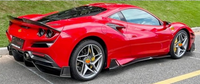 Convient pour Ferrari F8 Modification et mise à niveau du kit de carrosserie en fibre de carbone de type M, lames de spoiler de diffuseur avant et arrière