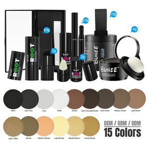 BUNEE 14 renkler OEM su geçirmez 4g 6g kapak grery saç kalın sakal kök Touch Up Hairline toz - Product Image 6