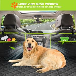 Housse de siège arrière de voiture pour chien avec fenêtre en maille à fond dur et poches de rangement Hamac pour chien étanche antidérapant pour voiture SUV camion - Product Image 6