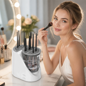 Machine de nettoyage électrique pour pinceaux de maquillage ABS avec chauffage et séchage 850 tr/min, dispositif de désturbulation de flux autonettoyant pour pinceaux, éponges et houppettes - Product Image 4