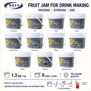 Mermelada de Fruta Real con Trozos de Fruta Entera 1.3kgx6 Caja 10 Sabores para Panaderías Artesanales y Tiendas de Postres Especializados - Product Image 5