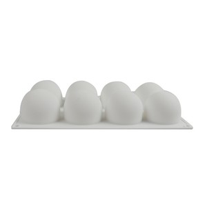 Molde de PVC para Mousse Hemisférico de 8 Cavidades, para Chocolate Hecho a Mano, Postre Francés Semicircular 3D, Ecológico y Apto para Lavavajillas - Product Image 3