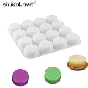 Mới 16-Cavity Oval Shape Xà Phòng Khuôn Xà Phòng Làm Khuôn Silicone Khay Tự Làm Làm Bánh <span class=keywords><strong>DIY</strong></span> - Product Image 1