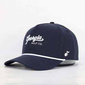 Gorra Deportiva Personalizada OEM de 5 Paneles, de Lona de Poliéster, con Parche Tejido, Gorras de Golf con Logotipo Bordado, de Alta Calidad y Ajustables - Product Image 1