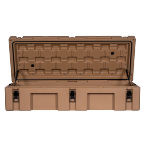 ZERO122L robusto caso ldpe Cargo <span class=keywords><strong>Case</strong></span> in plastica dura Rotomolded cassetta degli attrezzi 4WD scatola portaoggetti portabagagli basso profilo Desert Tan <span class=keywords><strong>Case</strong></span> - Product Image 4