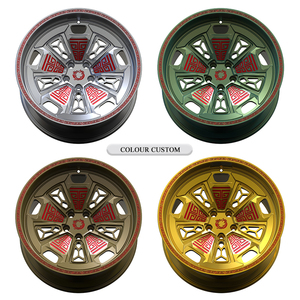 Wangu 20 22 24 26 Inch Bù Đắp-25-51-76-101 Off Road 4x4 Monoblock Rim Đôi Môi Lớn Sâu Lõm Giả Mạo Bánh Xe Hợp Kim Nhôm - Product Image 2