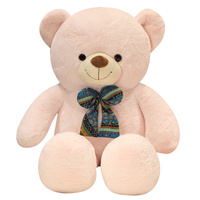 Ours en peluche géant pour câliner, 50 CM, 100CM, grand format, avec noeud papillon, sur mesure, peau douce, pour les mariages