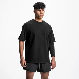 Factory oem American Plus Oversize S to XXXL Men's t-shirts Gym Fitness Sport Cotton Shirts For Men