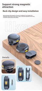 Không dây omni-directional Ribbon Lavalier <span class=keywords><strong>Microphone</strong></span> C sạc trường hợp tiếng ồn hủy bỏ di động Live Streaming ghi âm - Product Image 4