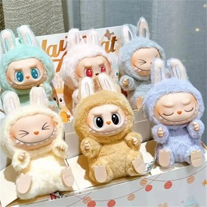 Bản gốc xác thực popmart labubu Những Con Quái vật thú vị <span class=keywords><strong>Macaron</strong></span> có một chỗ ngồi mù hộp hình búp bê sang trọng Đồ chơi dễ thương bí ẩn hộp - Product Image 4