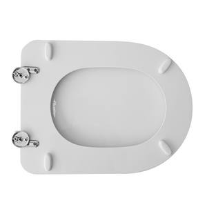 Abattant de toilettes Jumbo Tua Vase au design moderne, à fermeture douce, de forme carrée allongée, pour salle de bain domestique, en bois et plastique PP - Product Image 2