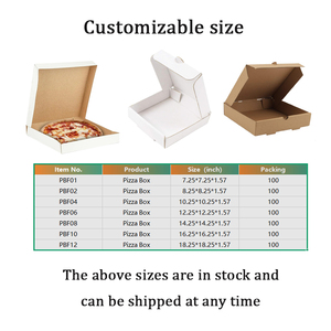 Caja <span class=keywords><strong>de</strong></span> <span class=keywords><strong>Pizza</strong></span> Personalizada Impresa con Logo <span class=keywords><strong>de</strong></span> Fabricante Líder - Product Image 4