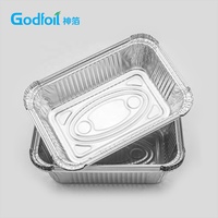 Conteneur en aluminium de haute qualité, vente en gros d'usine, barquette en aluminium jetable personnalisée de qualité alimentaire pour la restauration rapide