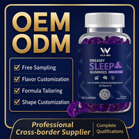 Gummies de mélatonine pour le sommeil – Soutien bien-être nocturne pour adultes – 5 mg de mélatonine avec mélisse, magnésium, vitamine D – Marque privée OEM