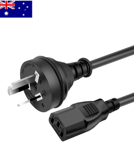 Cable <span class=keywords><strong>de</strong></span> enchufe <span class=keywords><strong>de</strong></span> alimentación australiano <span class=keywords><strong>de</strong></span> 3 pines 3x1.5mm2 Cable eléctrico aprobado por SAA para computadoras Cables abiertos Tipo <span class=keywords><strong>de</strong></span> extremo macho 'AS' Hembra 'IEC' - Product Image 2