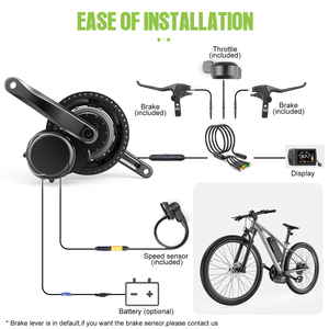 <span class=keywords><strong>Kit</strong></span> de Conversión de <span class=keywords><strong>Bicicleta</strong></span> Eléctrica TSDZ8 48V 750W, <span class=keywords><strong>Kit</strong></span> de <span class=keywords><strong>Motor</strong></span> <span class=keywords><strong>Central</strong></span> de Alta Potencia con Sensor de Torque LCD, Transmisión Media de Doble Embrague - Product Image 4