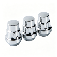 New Yuhui Carbon Steel Chrome Spline Universal Thread Conical Lug Nut Locks Model WL103 OEM Support for Aftermarket Wheels