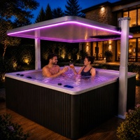 Spa de jardin extérieur 5 personnes avec massage, jacuzzi, bain à remous, grand bain à remous Balboa, piscine de jardin, fabrication chinoise