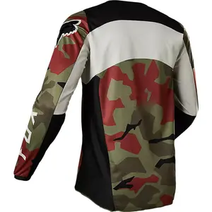 Kaus tim olahraga, 2024 lengan panjang sepeda MTB kemeja Offroad DH Jersey sepeda motor Motocross pakaian olahraga
