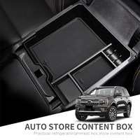 Pour Ford Ranger 2024-2025, compatible avec le plateau organisateur de la console centrale, accoudoir, boîte de rangement, ABS+PVC, accessoires intérieurs imperméables