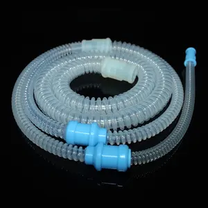 Tubo corrugato al silicio ispirato ad alto flusso del circuito di respirazione del silicone di chirurgia medica su ordinazione dell'oem