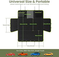 Housse de siège de voiture imperméable en cuir PU pour chien et chat, anti-rayures, antidérapante, motif uni, protection de siège arrière pour SUV et camion