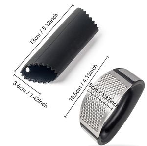 Ensemble d'outils à l'<span class=keywords><strong>ail</strong></span> 4 pièces : éplucheur en silicone + presse + grattoir + brosse de nettoyage, préparation facile, gadgets de cuisine compatibles lave-vaisselle - Product Image 1