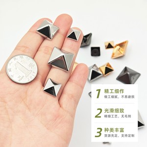 Garment Rivets Alloy Plated Cone Studs 8mm 10mm 12mm 15mm 18mm For Leather Bags Shoes Belts Jewelry - Product Image 2