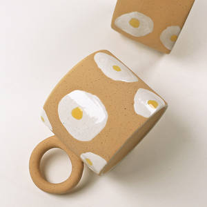 Solhui แก้วมัคไข่แบบสร้างสรรค์,แก้วกาแฟเซรามิกใช้ในบ้านสำนักงานอาหารเช้าถ้วยนม - Product Image 4