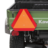 Plaque de marquage arrière SMV, feuille d'aluminium réfléchissante de qualité diamant, panneau triangulaire réfléchissant, panneau de véhicule à déplacement lent