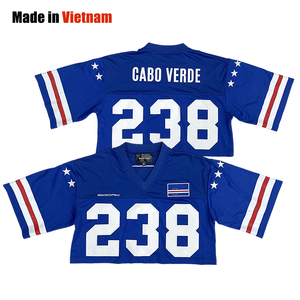 American <b>Football</b> Jersey Custom Oversized Crop Classic Retro American <b>Football</b> Shirt - Product Image 1