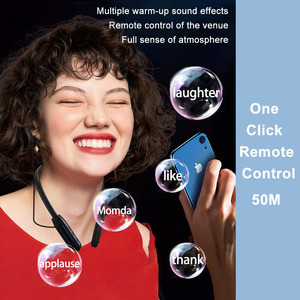 Canlı akış için uzaktan kumandalı kablosuz mikrofonlu kulaklık ses kartı UHF kablosuz kulaklık mikrofon sistemi - Product Image 5