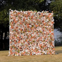 Op maat gemaakte kunstbloemen wanddecoratie voor thuis, luxe bloemenwand, bruiloftsbloemen decoratie, handig