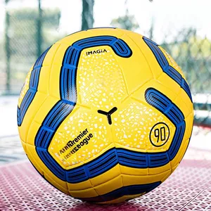 גודל 5 כדורי כדורגל רשמיים עם כדורגל לוגו מותאם אישית לאימון כדורגל