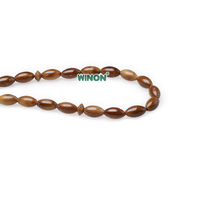 Perles de Tasbih ovales coniques en graines de Kuka, 5*9mm, 33/99 perles, Misbaha, vente en gros de l'usine Winon