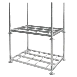 Hot-dip Galvanized Industrial Storage Stacking Frame Post Rack With Square Tube