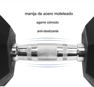 Haltères hexagonaux en <span class=keywords><strong>caoutchouc</strong></span> de 1 à 30 kg pour le sport et le fitness, fabriqués en Chine - Product Image 4