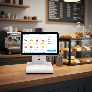 เครื่องบันทึกเงินสดขนาด 15 นิ้ว คอมพิวเตอร์ออลอินวัน หน้าจอสัมผัส LED จอแสดงผลสำหรับลูกค้า ระบบขายหน้าร้าน POS - Product Image 1