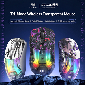 <span class=keywords><strong>Mouse</strong></span> Wireless S630 per E-sports, Terza Generazione, Luminoso e Trasparente, Silenzioso, per Notebook <span class=keywords><strong>con</strong></span> Base di Ricarica - Product Image 1
