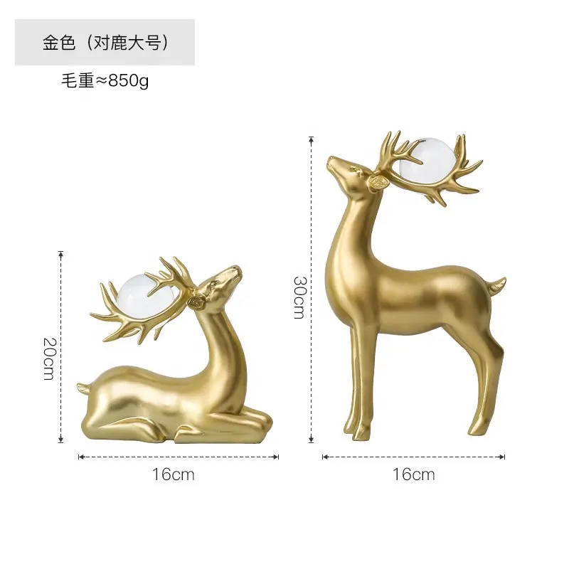 Home Decor Interior Modern Table Living Room Gold deer Accessories Decoration Home Decor For Home