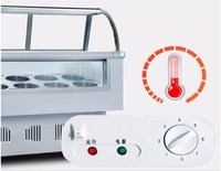 Machine à glaces, congélateur de comptoir, réfrigérateur commercial avec roue