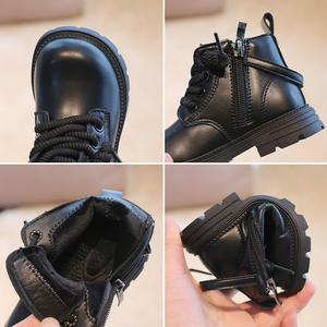 Botas de plataforma a la moda para niños con estilo versátil y casual. Suela gruesa para aumentar la altura y función antideslizante. - Product Image 3