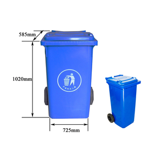 Preface Industrial Outdoor Wheelie Bin 120l 240l 360l Mobile Street Garbage Bin <strong>Trash</strong> <strong>Can</strong> Foot Pedal Waste Bin - Product Image 2