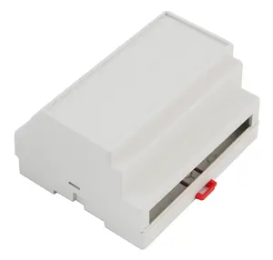 PLC002電子用小型プラスチックDINレール取り付けエンクロージャーワイヤージャンクションボックス