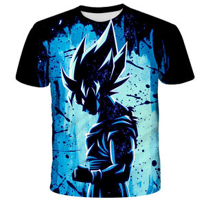 T-shirt 3D de haute qualité pour l'été, t-shirts d'anime japonais, hauts pour hommes, streetwear, t-shirt Super <span class=keywords><strong>Saiyan</strong></span> élégant, t-shirts Goku - Product Image 2