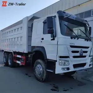 Alta capacidade camion benne basculante ocasião sinocaminhão howo 371 375 420hp caminhão