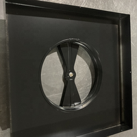 Adaptateur de col en aluminium réglable pour contrôle d'air CVC avec amortisseur radial et design graphique