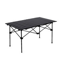 Table pliante portable en aluminium style Egg Roll pour le camping en plein air, la randonnée et les pique-niques