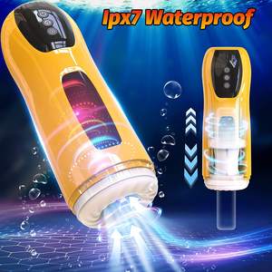 男性用自動振動回転伸縮トレーナー ペニスエクササイズ セックスマスタベーター エアクラフトカップ 男性用セックストイ - Product Image 2