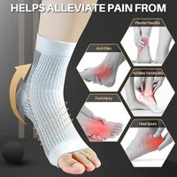 Vente en gros Neuropathie requise pour femmes hommes chaussettes de cheville chaussettes de compression de tendinite pour le soulagement de la douleur plantaire pour
